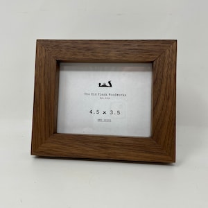 3.5" x 4.5" Mini Walnut Picture Frame- FREE SHIPPING