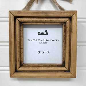 3&quot; x 3&quot; Pine Picture Frame - FREE SHIPPING