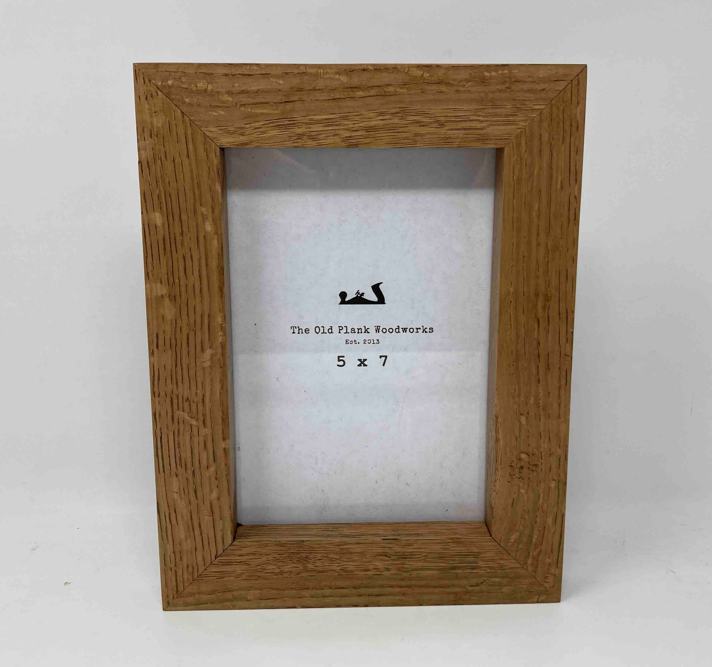 Oak 5 x 7 Picture Frame Holds 5 x 7 Etsy