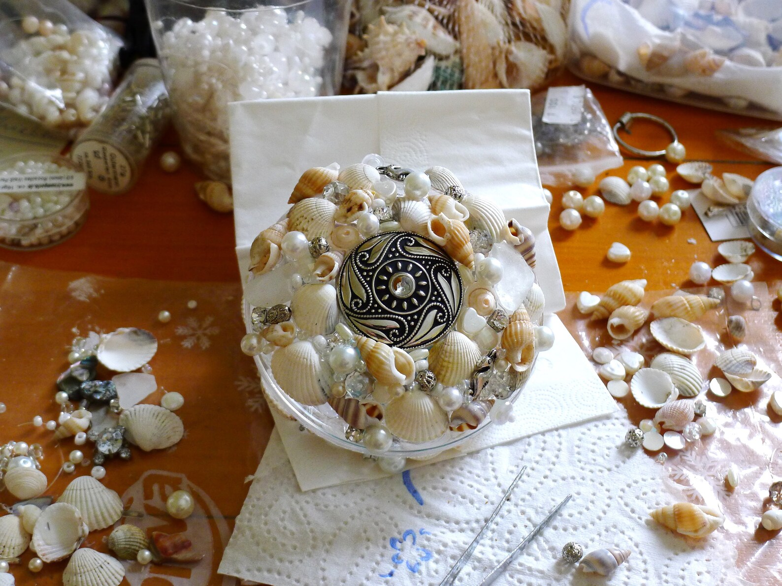 Sea Ornaments Shell Art Seaglass Decor Nautical - Etsy