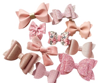 Choose your color hair bow gift set for baby girls, Girls bow hair accessories clips or headbands, Pretty hair accessories gifts for girls