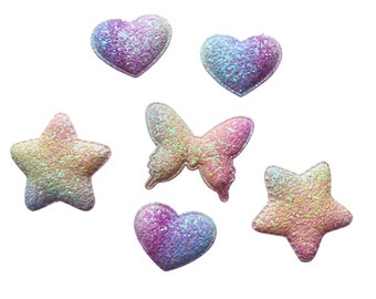 Glitter Embellishments for Girls Hair Clips Baby Accessories or Sewing,  DIY Baby Headbands Canadian Crafting Supplies