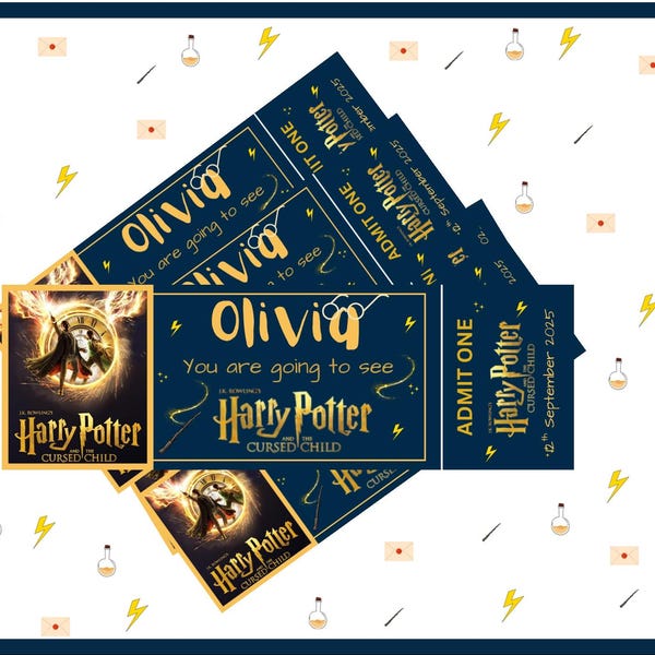 Gepersonaliseerde neptheatercadeaubon - Harry Potter en het vervloekte kind - cadeau