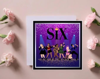 Cartão de aniversário - seis inspirados no musical