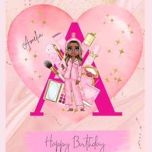 Tarjeta de cumpleaños inspirada en P Louise
