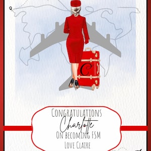 Carte de félicitations pour le personnel de cabine - ailes - easyJet