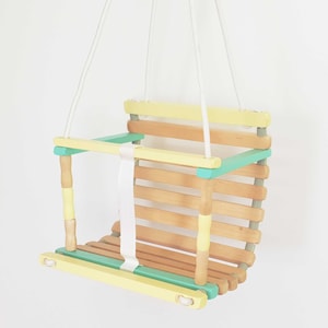 Swing for toddler, Baby Personalized Swing indoor/outdoor, Wooden Handmade Swing