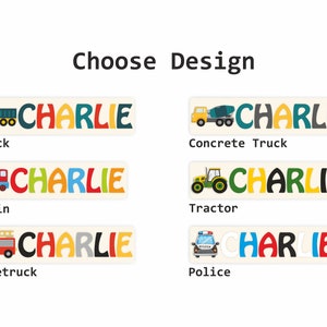 Personalized Name Puzzle with Truck Wooden Custom Name image 2