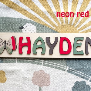 Wooden Name Puzzle, Name Puzzles For Toddlers, Personalized Toy, Personalized Baby Name, Birthday Gift, Christmas Gift, Nursery Decor image 4