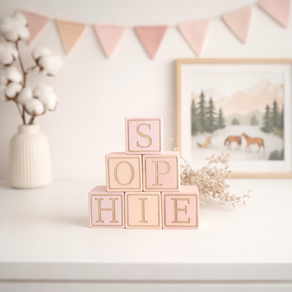 Decoración personalizada para habitación de bebé