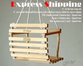 Baby Swing, Solid wooden Swing for Toddler, Personalized Baby Gifts