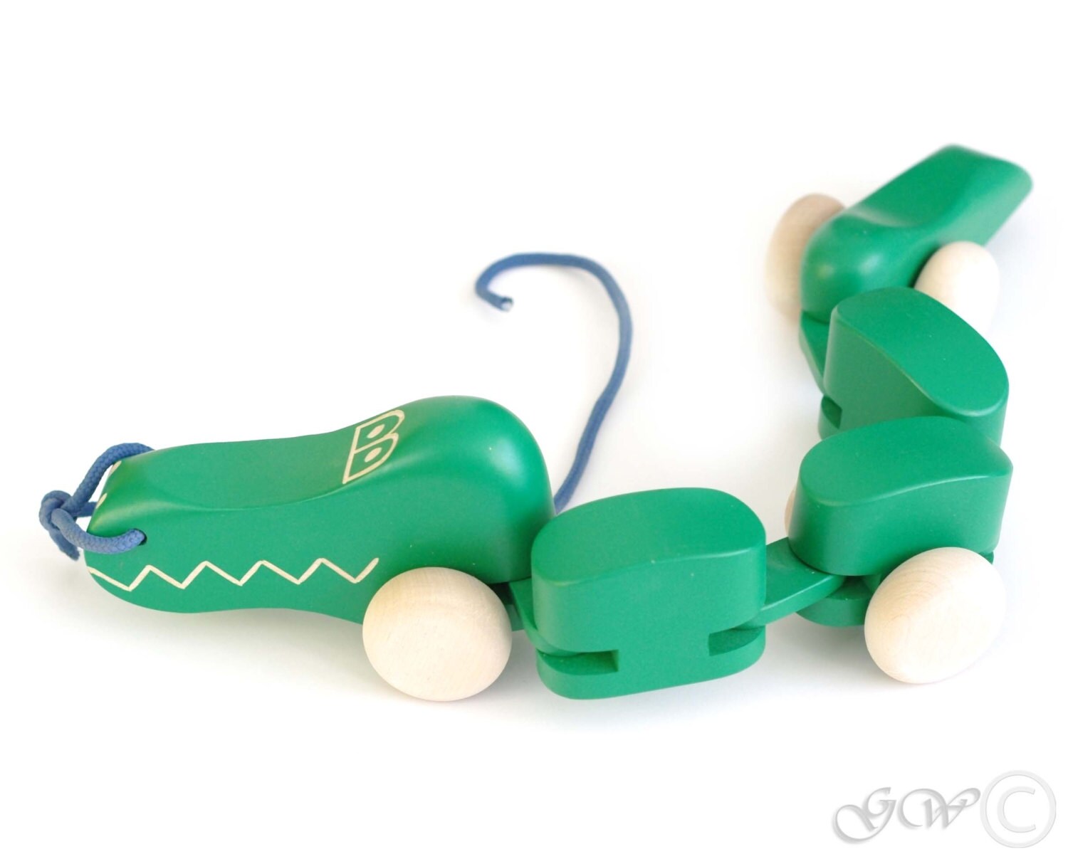 Wooden Toy Crocodile Pull Along Crocodile Toy Natural Etsy