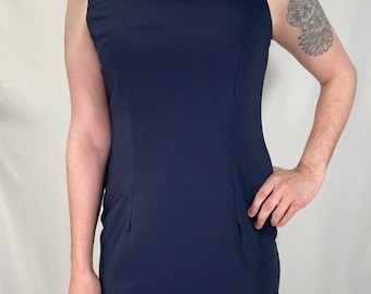 Vintage 90s Linen Dress With Flowers | City Triangles Brand 1990s Short  Mini Sleeveless Pleats | V Neck Light Blue | Large - XL - Etsy Israel