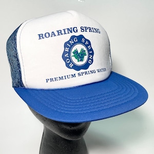 80s Pennsylvania Roaring Spring Water Vintage Trucker Hat Baseball Cap
