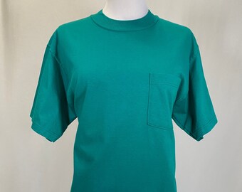 80s Russell Athletics Pocket T-shirt Vintage Russell Shirt  - New With Tags - Size M
