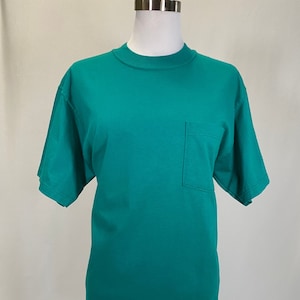 80s Russell Athletics Pocket T-shirt Vintage Russell Shirt  - New With Tags - Size M