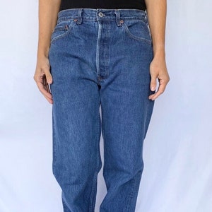 90s Levi’s 501 Jeans Button Fly Vintage Levi’s Jeans Denim High Rise Straight Leg  - Size 32 x 33