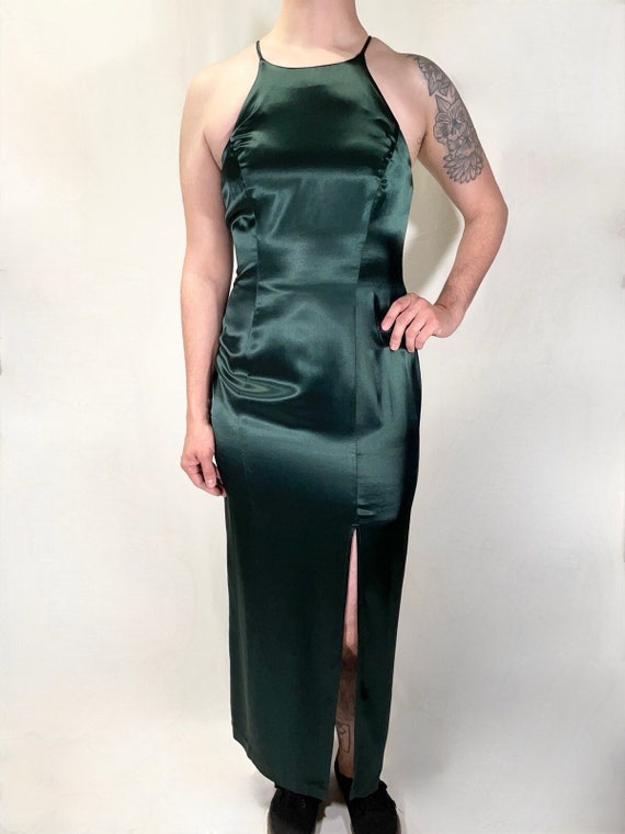 Buy 90s Jump Apparel Dark Green Satin Floor Length Vintage Formal Dress - Size 9 / 10 Online in India - Etsy Buy 90s Jump Apparel Dark Green Satin Floor Length Vintage Formal Dress - Size 9 / 10 Online in India - Etsy
