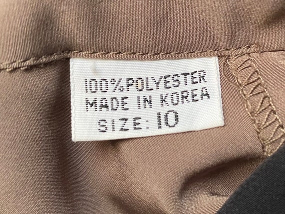 80s Albert Nipon Striped Long Sleeve Dress with P… - image 5