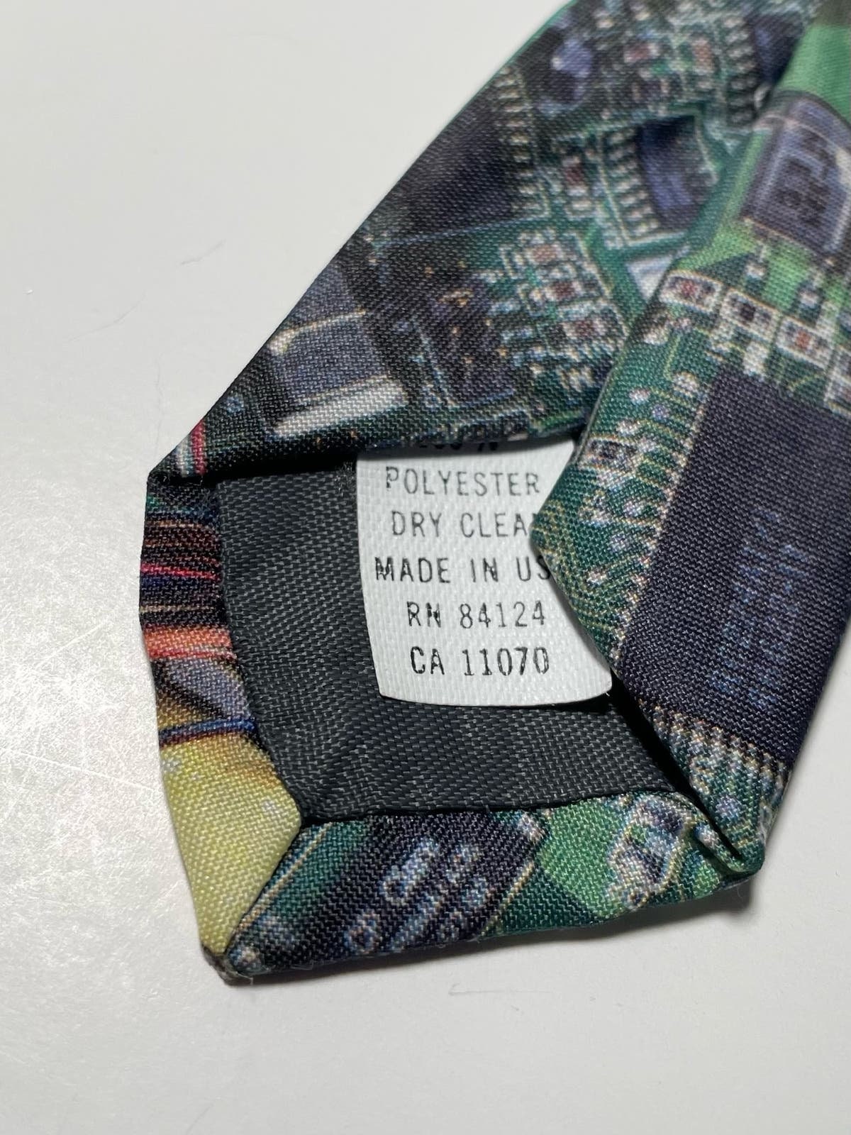 Ralph Computer 90s Ralph Marlin Computer Parts computer Circuit Board Tie Vintage ...