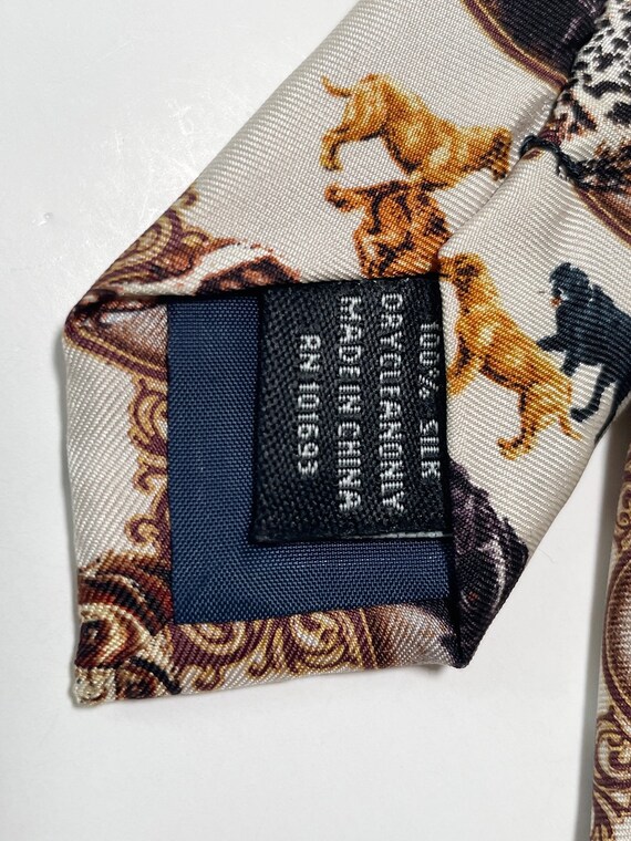 2000s Labrador Retriever Lab Dog Pattern 100% Sil… - image 4