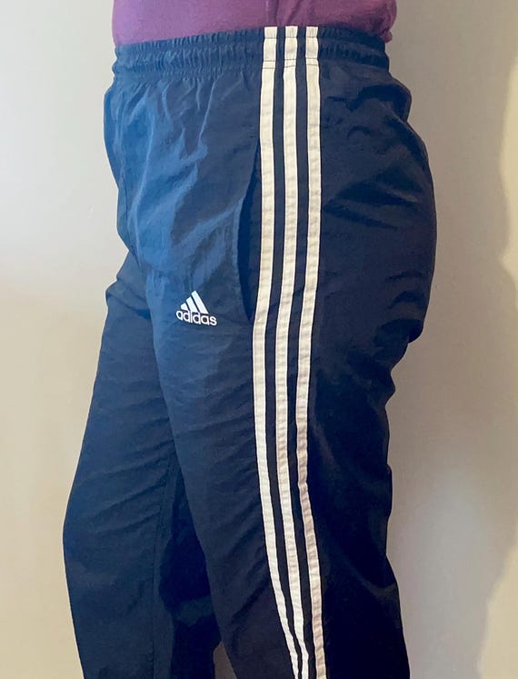 90s Adidas Track Pants With Pockets - Unisex Vintage Adidas