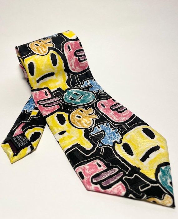 90s Tamagotchi Tie - Y2K Tamagotchi Video Game Tie - 4 Inch Width