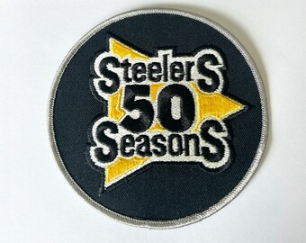 1982 Pittsburgh Steelers 50th Anniversary 4.75” Jersey Patch New
