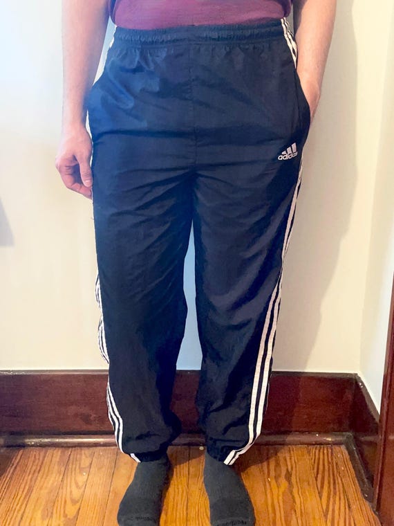 90s Adidas Track Pants With Pockets - Unisex Vintage Adidas