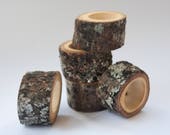Set of 10 napkin rings, wooden napkin rings, rustic wedding decor, napkin holder, table setting
