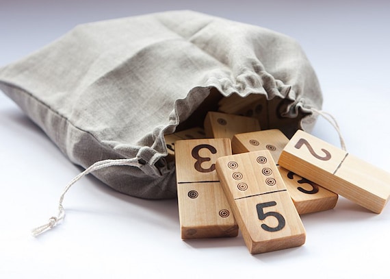 木製ドミノゲーム、木製ダンバードミノ、環境に優しいおもちゃ、子供用