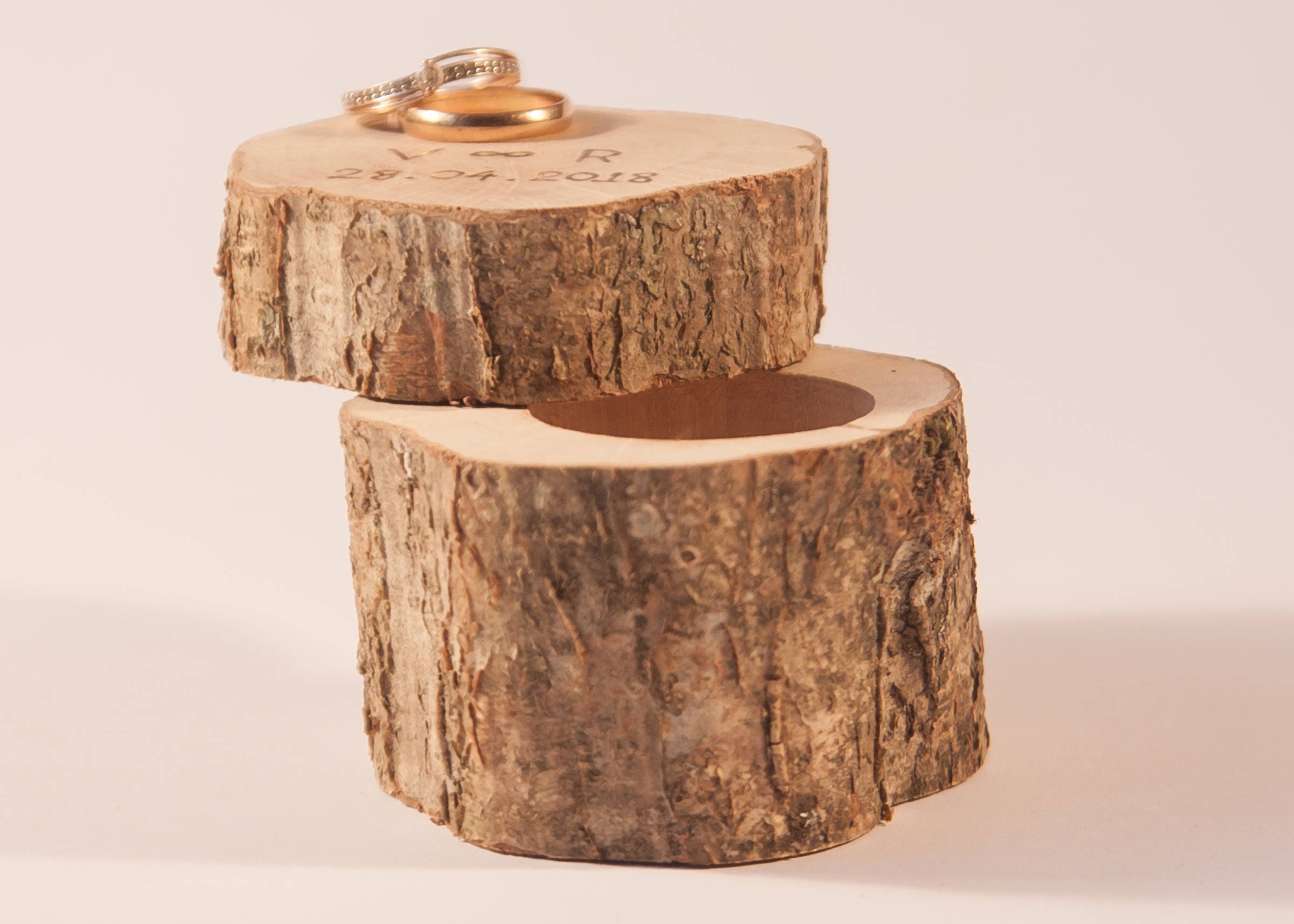 SALE Personalized Wooden Ring Box Jewelry Box Rustic Etsy UK