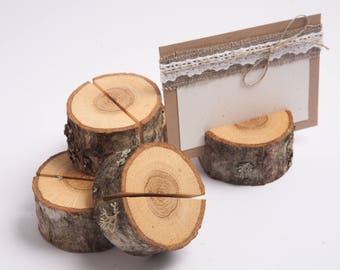 20 Holz Tischnummernhalter, Tischkartenhalter, Namenskartenhalter, Namensschildhalter, Tischnummernständer, rustikales Hochzeitsdekor