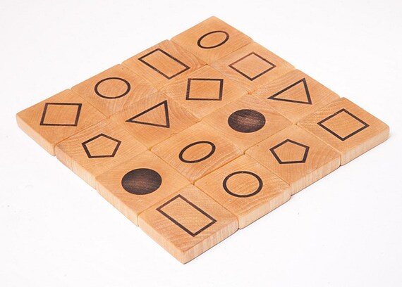 Holz Memory Spiel Waldorf Spielzeug Mathematische Spiel Etsy