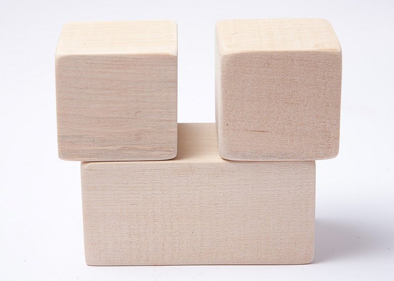 unfinished baby blocks
