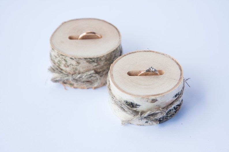 2 wedding ring pillows for HERS and HIS rustic wedding Etsy