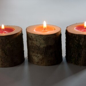 3 rustic candle holders, tea light holder, woodland wedding centerpiece, rustic wedding decor, home decor, country wedding, christmas decor