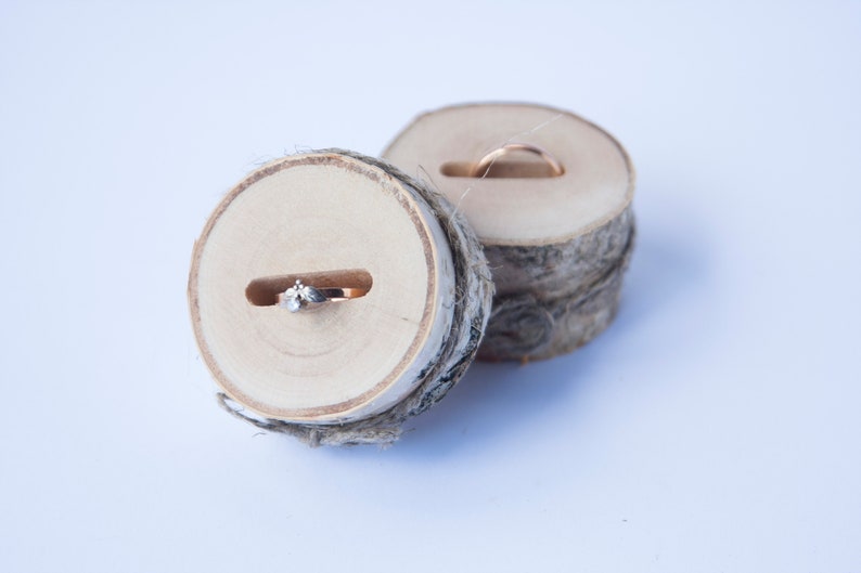 2 wedding ring pillows for HERS and HIS rustic wedding Etsy