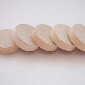 10x Round Wooden Discs / Branch Discs DIY Olive Wood Approx. Ø 3 Cm 