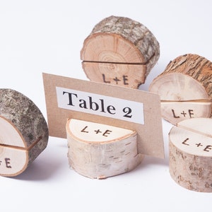 10 personnalisé titulaire numéro de table en bois, rustique mariage mariage bois décor, les détenteurs de carte, carte place stand, porte-étiquette