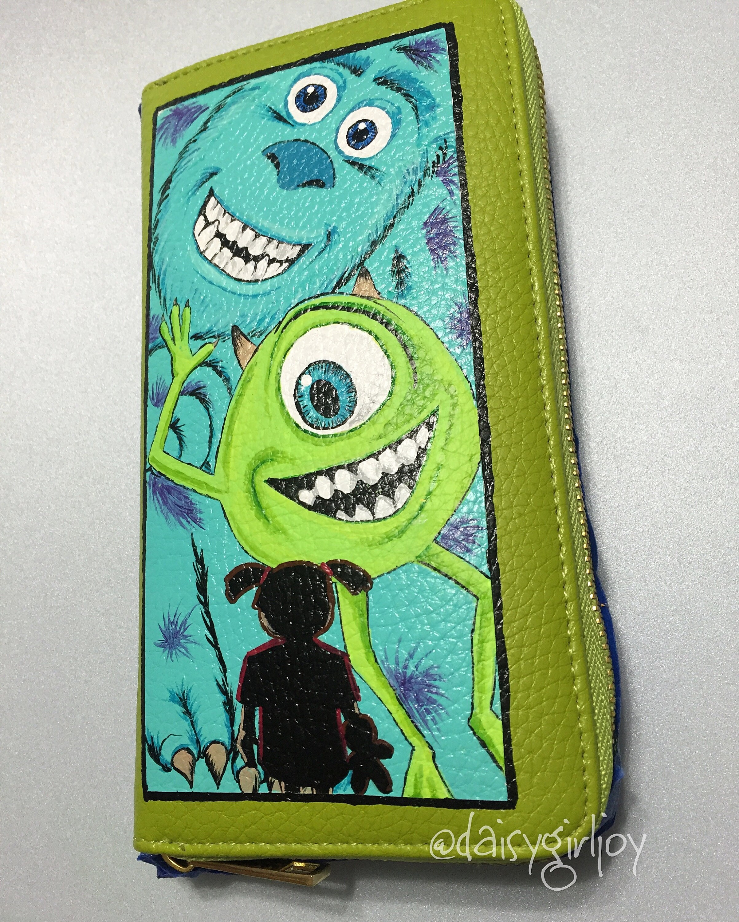 Custom hand painted Disney Wallet WallE Etsy