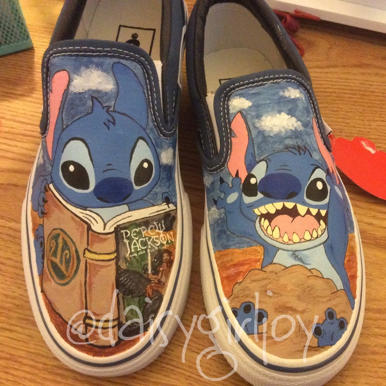 Custom hand painted Disney Lilo & Stitch shoes | Etsy