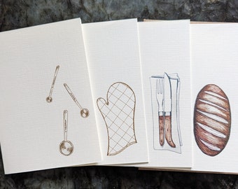 Bread Baker's Note Cards  (set of 8)