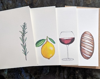 Al Fresco Illustrated Note Cards  (set of 8)