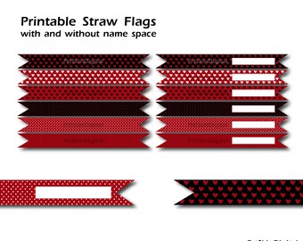 Printable straw flag | Etsy