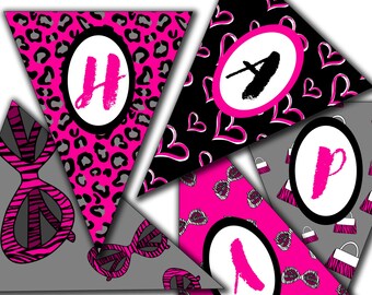 Editable Banner Diva Birthday Banner Printable Personalized Etsy