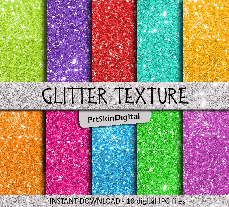 Glitter Digital Paper, Glitter Paper, Sparkle Digital Paper, Textured Digital Paper, Digital