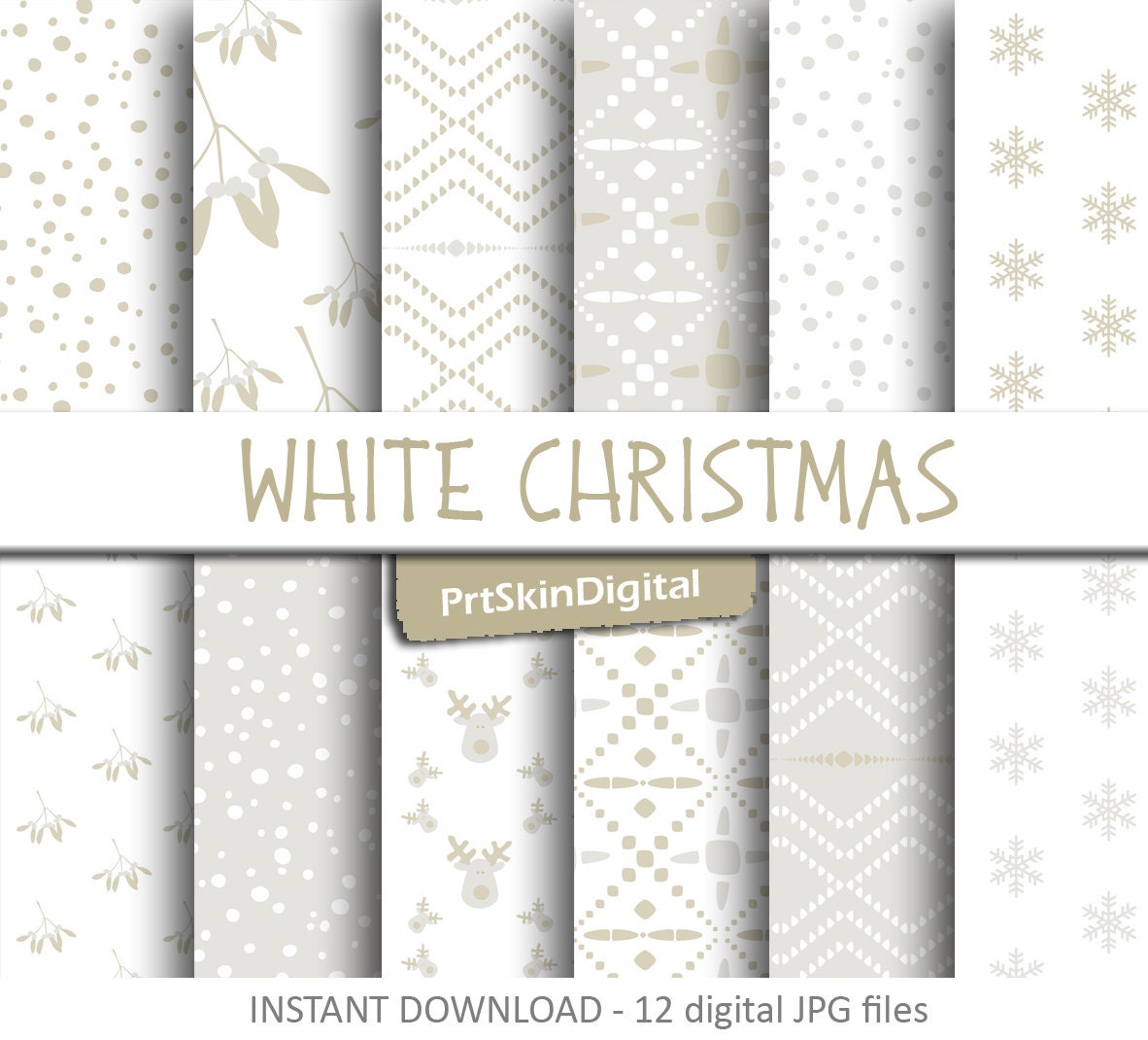 White Christmas Paper 