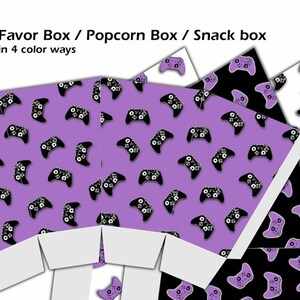 Printable Video Game Party Favor Box Girl Gamer Party Video | Etsy