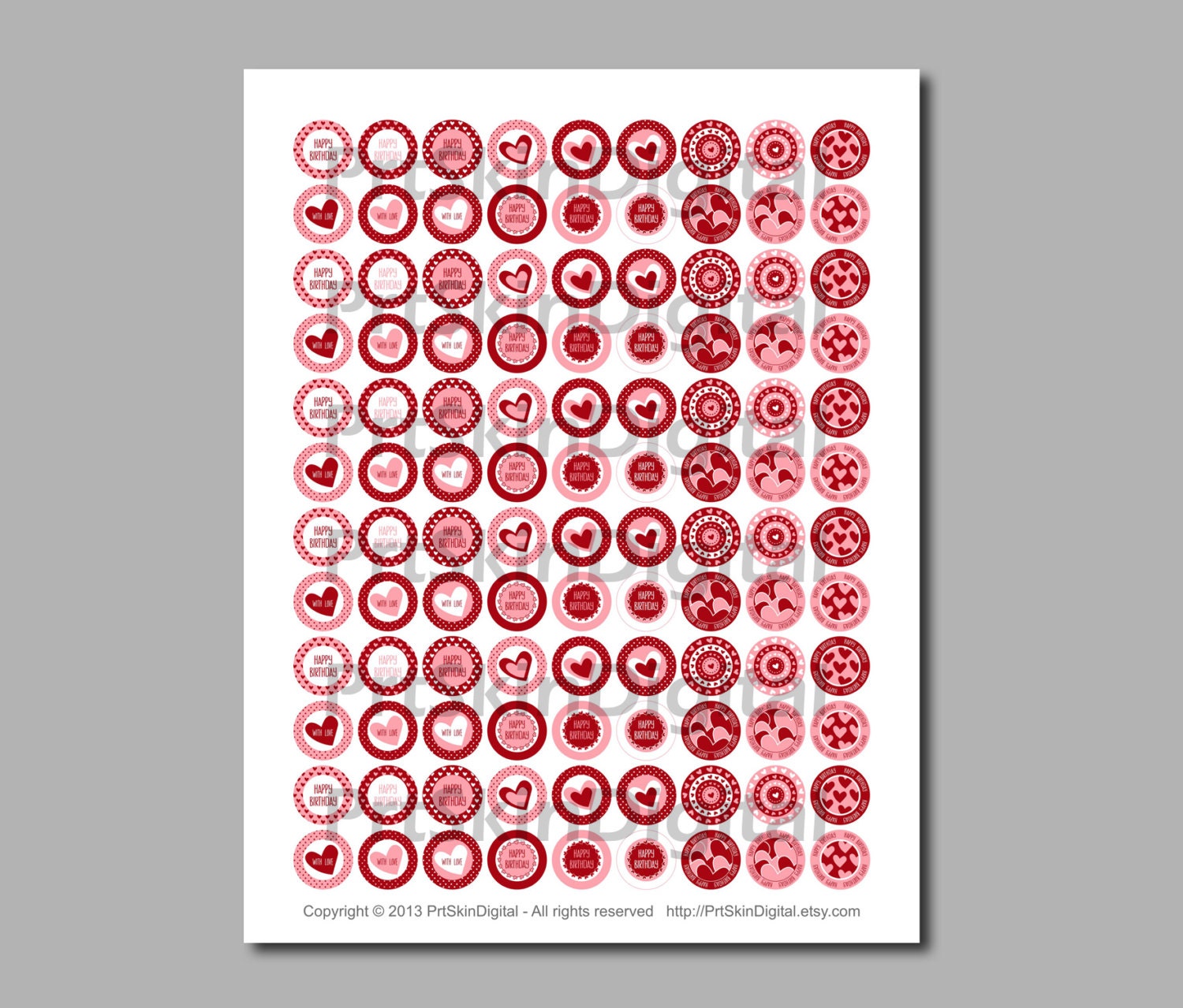 Chocolate Kisses Labels Happy Birthday Stickers for Hershey Etsy